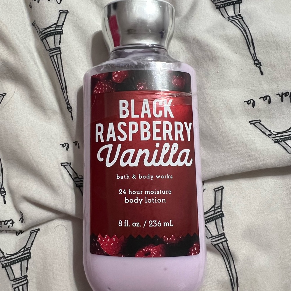 Bath and body works black raspberry vanilla lotion never been open or used